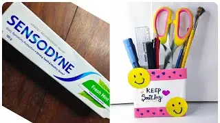 Diy Best Out Of Waste Ideas / Toothpaste Box Craft Ideas / Pen Holder Ideas Using Waste Material ||