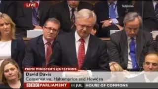 David Davis MP asks the Prime Minister about religious freedom in the workplace