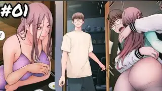 Stepmom enter my life chapter 01 anime recap full explanation in hindi__ manga video #manga #manhwa 