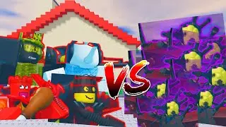 Every Main Chapter VS THE RUMBLING! [Normal Mode] - The Battle Bricks Sandbox Roblox