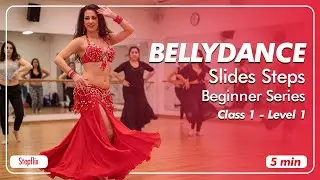 StepFlix Belly Dance, Level 1, Class 1 - Slides Step
