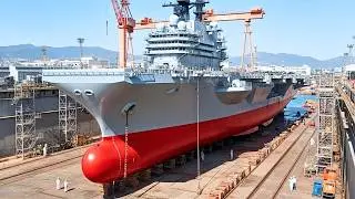 🔧 Cómo se repara un portaaviones gigante: regreso al mar tras el dique seco