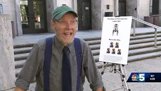 Vermont man sentenced for gluing hand to state capital during protest in Pennsylvania