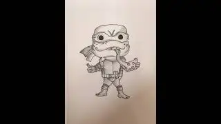 Michelangelo Funko POP Drawing|Dhava Amudhan