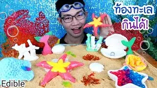 หอยไข่มุกกินได้ กินปาการัง วาฬเกยตื้น ใต้ทะเล #Mukbang #ASMR Edible Pearl Pakarang Sea:ขันติ