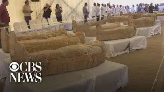 Egypt reveals details about 30 ancient coffins found with mummies inside