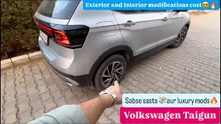 Modifications in VW taigun vo bhi budget me 💸📈 aur feel topline aur full luxury 12 lah me 😍🔥 