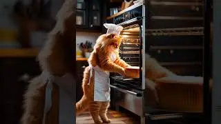 Chef Cat in the Kitchen 👨&zwj;🍳🐱 | AI Video