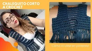Chalequito corto de pinterest a crochet