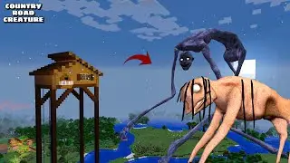 SURVIVING FROM COUNTRY ROAD CREATURE ARRIVAL- Minecraft Horror Gameplay 😱 - Coffin Meme