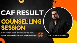 🎓 CAF Result Counselling Session | Sir Osama Waheed | Nearpeer Official | #education #trending #icap