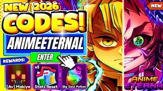 *NEW CODES* ALL WORKING CODES IN ANIME ETERNAL CODES FEBRUARY 2026! ROBLOX ANIME ETERNAL CODES