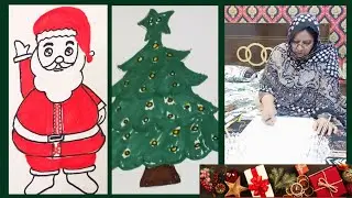 How to Draw Easy Santa Claus Step by Step | Christmas Drawing Santa Claus by Maa Gee Harfun Mola🎅