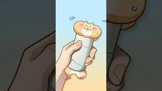 Hamster animation redraw!! 🐹💦 #shorts #animation #hamster #cute #art