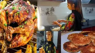 Aj Sanam Ny Banya Khana🥘 Full Chicken Steam Roast with Cutlets 🍗🥂