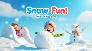 Snow Fun! Winter Kids Song ❄️ Snow Play & Build a Snowman |  Learning Song for Kids & Nursery Rhymes