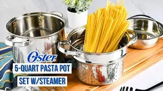 Oster Sangerfield Stainless Steel Cookware 5-Quart Pasta Pot Set w/Steamer REVIEW