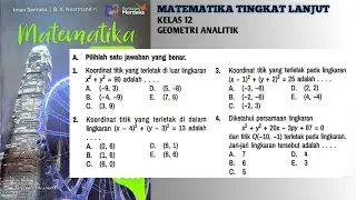 Uji Pemahaman hal 29-32 Part 1 Matematika Tingkat Lanjut Kelas 12