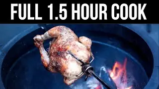 1.5 hours Relaxing Chicken cooking over fire