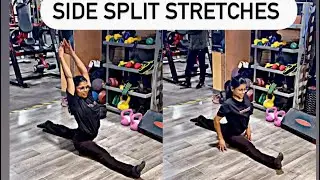 How to do learn learn hanumanasana (monkey pose side split stretches) 4 steps