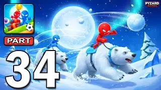 Stickman Party - Gameplay Walkthrough Part 34 - Tournament Mode 1 2 3 4 Players Free New Mini Games