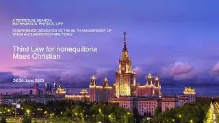 Third Law for nonequilibria. Maes Christian