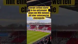 &ldquo;Energie Cottbus Unleash INSANE Choreography vs MSV Duisburg! Stunning Ultra Display! 🤯🔥🇩🇪&rdquo;