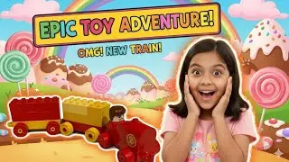 OMG! 😱 Itni Badi Candy? New Toy Train Surprise!