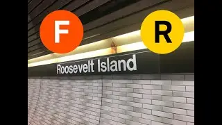 MTA Special: R160 (F) & Rerouted (R) Train Action At Roosevelt Island Station: (04/10/2021)