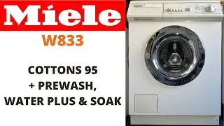 Miele Novotronic W833 Washing Machine - Cottons 95 + Prewash, Soak & Water Plus