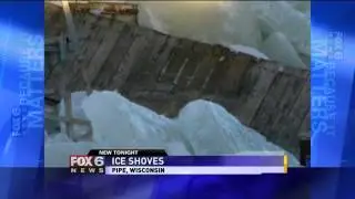 Ice shoves on Lake Winnebago
