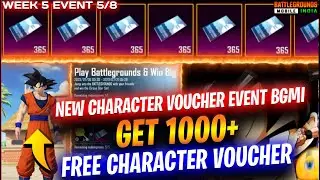 CHARACTER VOUCHER Best Event BGMI😳Get 1200 Free Character Voucher😍Character voucher New event A GAYA