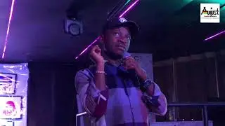 Lekzy Decomic Breaks Ribs At April Fool Comedy & poetry Night'19