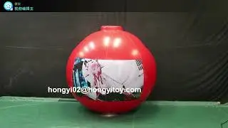 red inflatable ball suit wearable