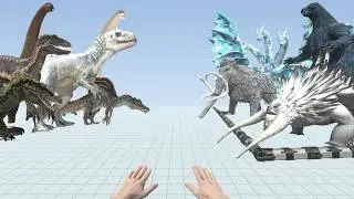 FPS Avatar in Jurassic Park Rescues Ice Monsters and Fights Dinosaurs-Animal Revolt Battle Simulator
