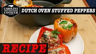 Dutch Oven Stuffed Peppers Recipe by Carolina Cooker&reg;