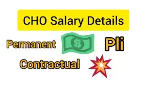 CHO salary in west Bengal #Community Health Officer 