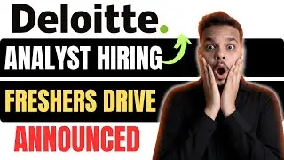 Deloitte Finally Analyst Freshers Hiring Announced | L&T Superset Hiring 2025 | Off Campus Drive