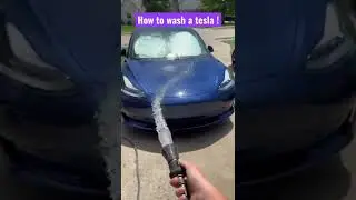 Как помыть Теслу! 🧽 #шорты #челлендж #лайфхаки #Тесла