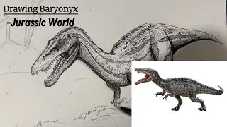 Drawing Baryonyx [Jurassic World]