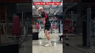 GROW your GLUTES! Cable Pull Through Tips! (Fix your Form)🍑#fitness #gym #shorts