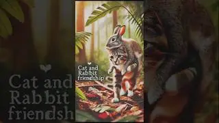 #cat #catlover  #BunnyAndCat #AnimalFriendship #KindnessInAnimals #HeartwarmingStory #CutePets