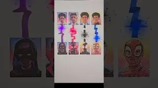 Spider Man Verse 3 Miles Morales Vertical Line Puzzle #shorts #spiderman #art