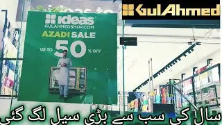 GulAhmed Azadi Sale Start Unstitch And Stitch Summer Dresses Upto 50% Off || August 2025