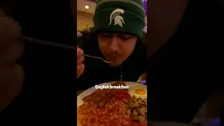 Eating a Full English Breakfast