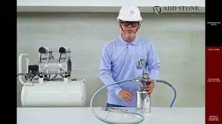 AN Texture Stone Coating with compressor spray gun【ADD STONE】