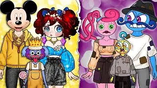 Микки Маус и Мама Длинноногая: Семейная смена ролей 🌈 Поделки из бумаги