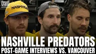 Filip Forsberg, Gustav Nyquist & Juuse Saros React to Nashville Forcing Game 6 vs. Vancouver Canucks