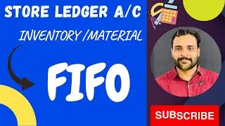 #1 FIFO Method (First In First Out) Store ledger Account ~ Problem ~ B.Com /BBA