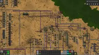 Factorio 10,000 Bots upgrading 75,000 belts